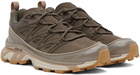 Salomon Brown XT-6 Expanse Leather Sneakers