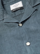 Portuguese Flannel - Convertible-Collar Dip-Dyed Linen Shirt - White