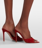Gianvito Rossi Elle suede mules
