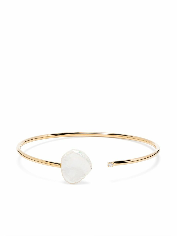 Photo: JIA JIA 14K Yellow Gold Pearl And Diamond Bracelet