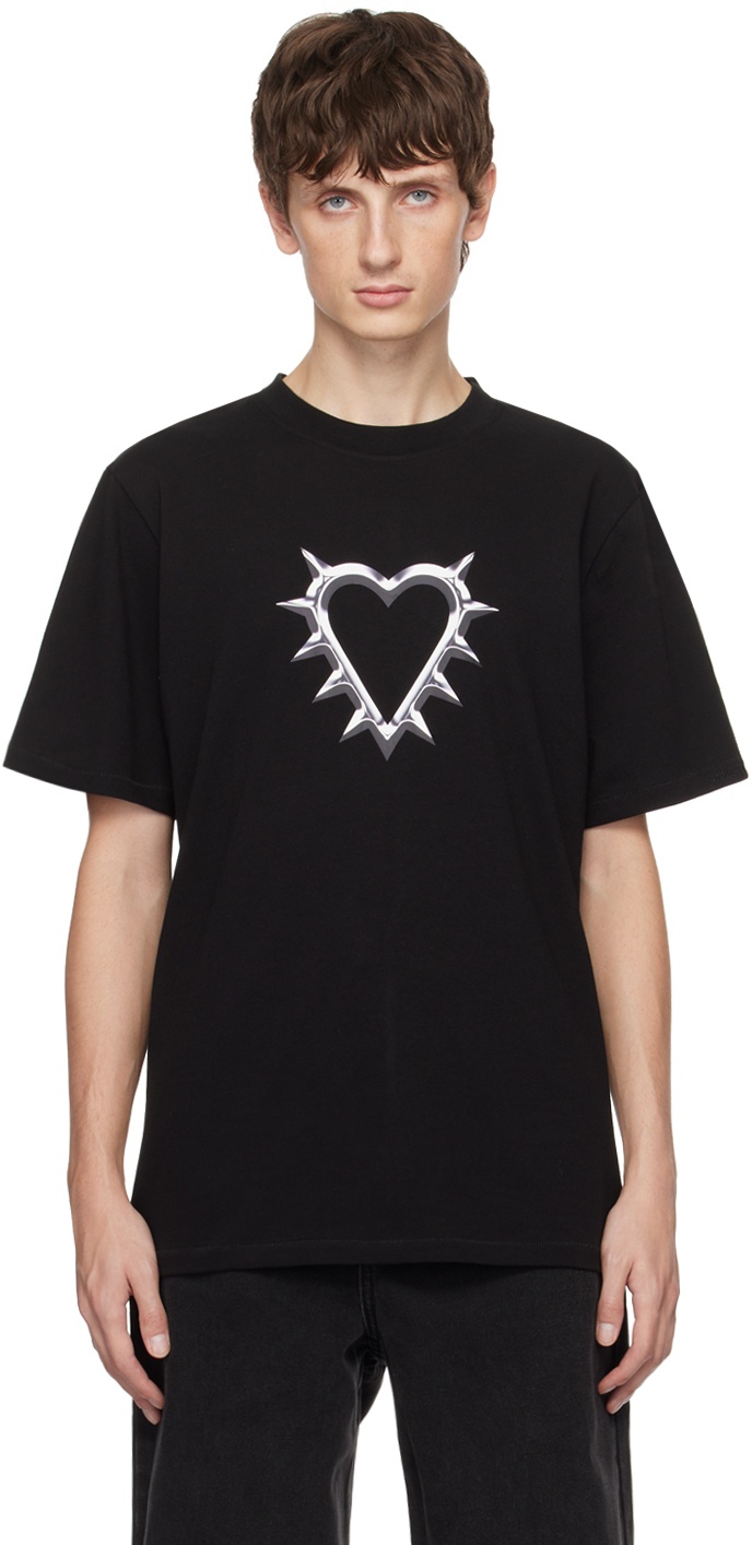 Photo: Stolen Girlfriends Club Black Chrome Heart T-Shirt
