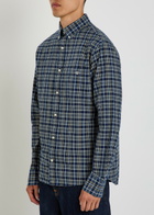 Gant Plaid Cotton Shirt Navy