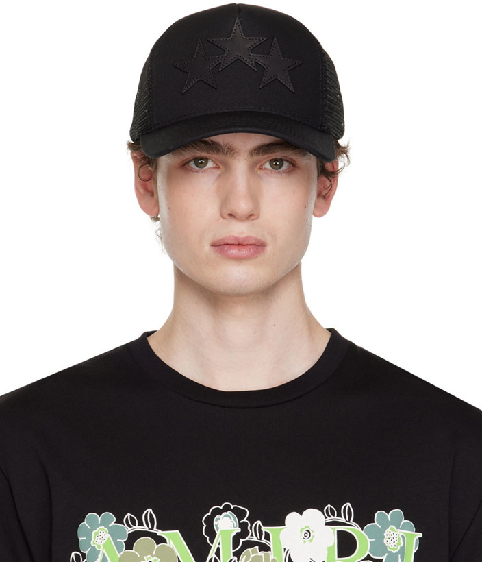 Photo: AMIRI Black 3 Star Trucker Cap