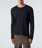 The Row Ayan cashmere and silk Henley shirt
