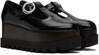 Stella McCartney Black Elyse T-Bar Platform Mary Jane Derbys