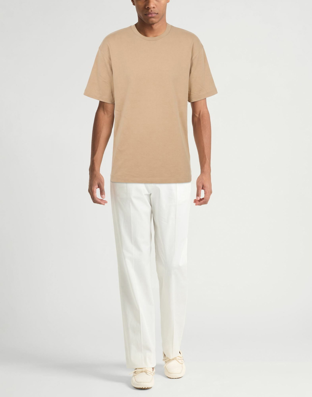 Roberto Collina Mens T-shirt in Beige
