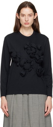 Comme des Garçons Black Knotted Long Sleeve T-Shirt