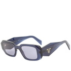 Prada Eyewear Women's PR 17WS Symbole Sunglasses in Blue
