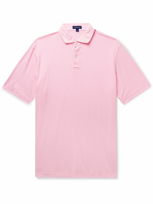 Photo: Peter Millar - Journeyman Pima Cotton-Jersey Polo Shirt - Pink