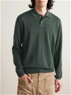 A.P.C. - Jerry Virgin Wool Polo Shirt - Green