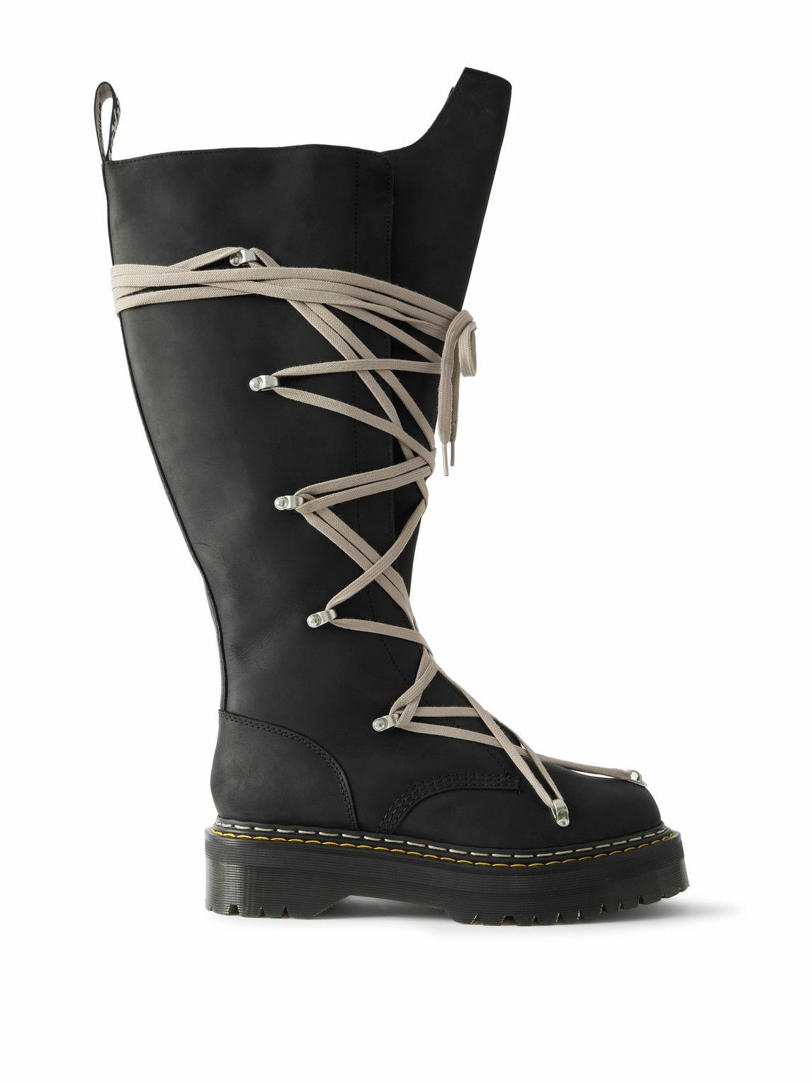 Rick Owens Black Moto Cyclops Boots Rick Owens