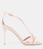 Balmain Lips suede sandals