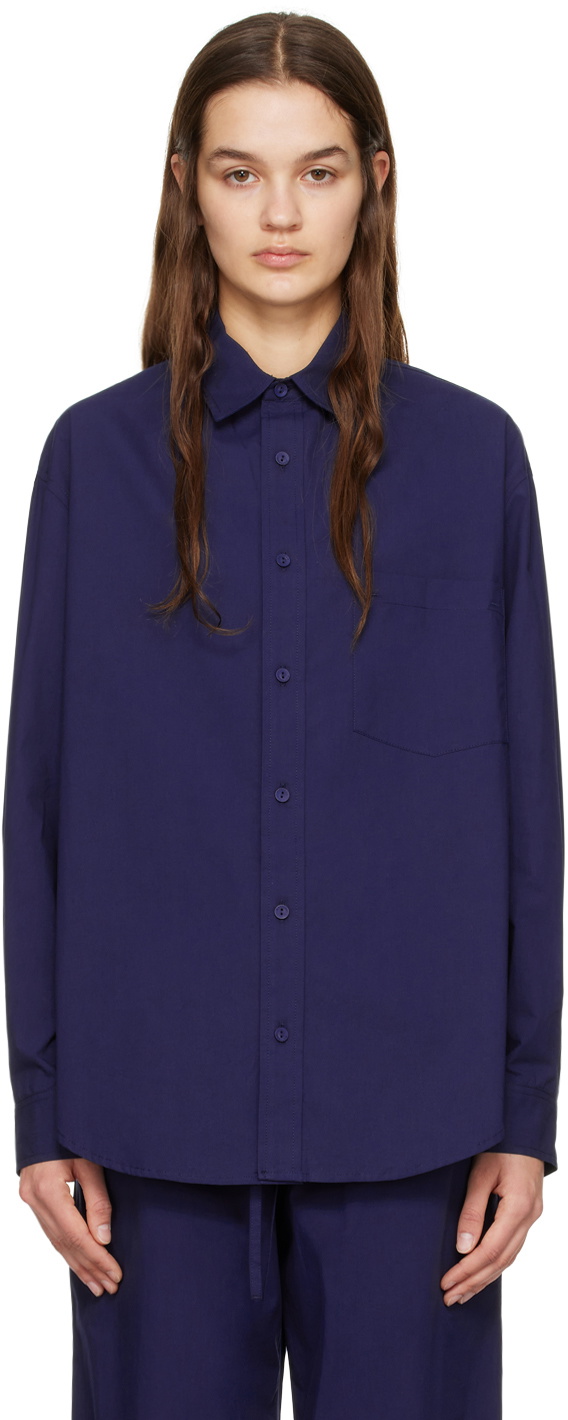 Matteau Navy Relaxed Shirt