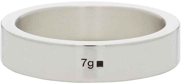 Photo: Le Gramme Silver Polished 'Le 7 Grammes' Ribbon Ring