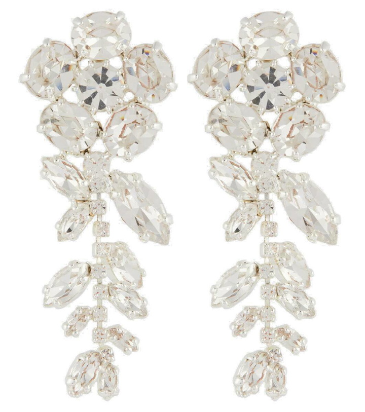 Photo: Magda Butrym Crystal-embellished floral drop earrings