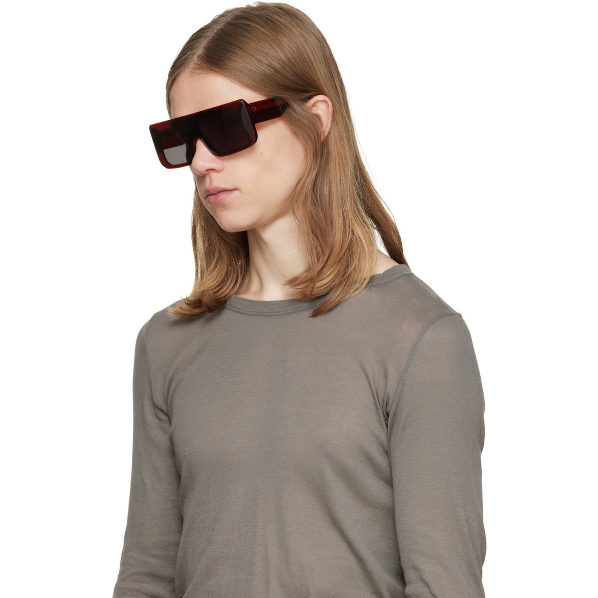 Rick Owens Red Tower Documenta Sunglasses