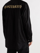 MASTERMIND WORLD - Logo-Embroidered Cotton Shirt - Black