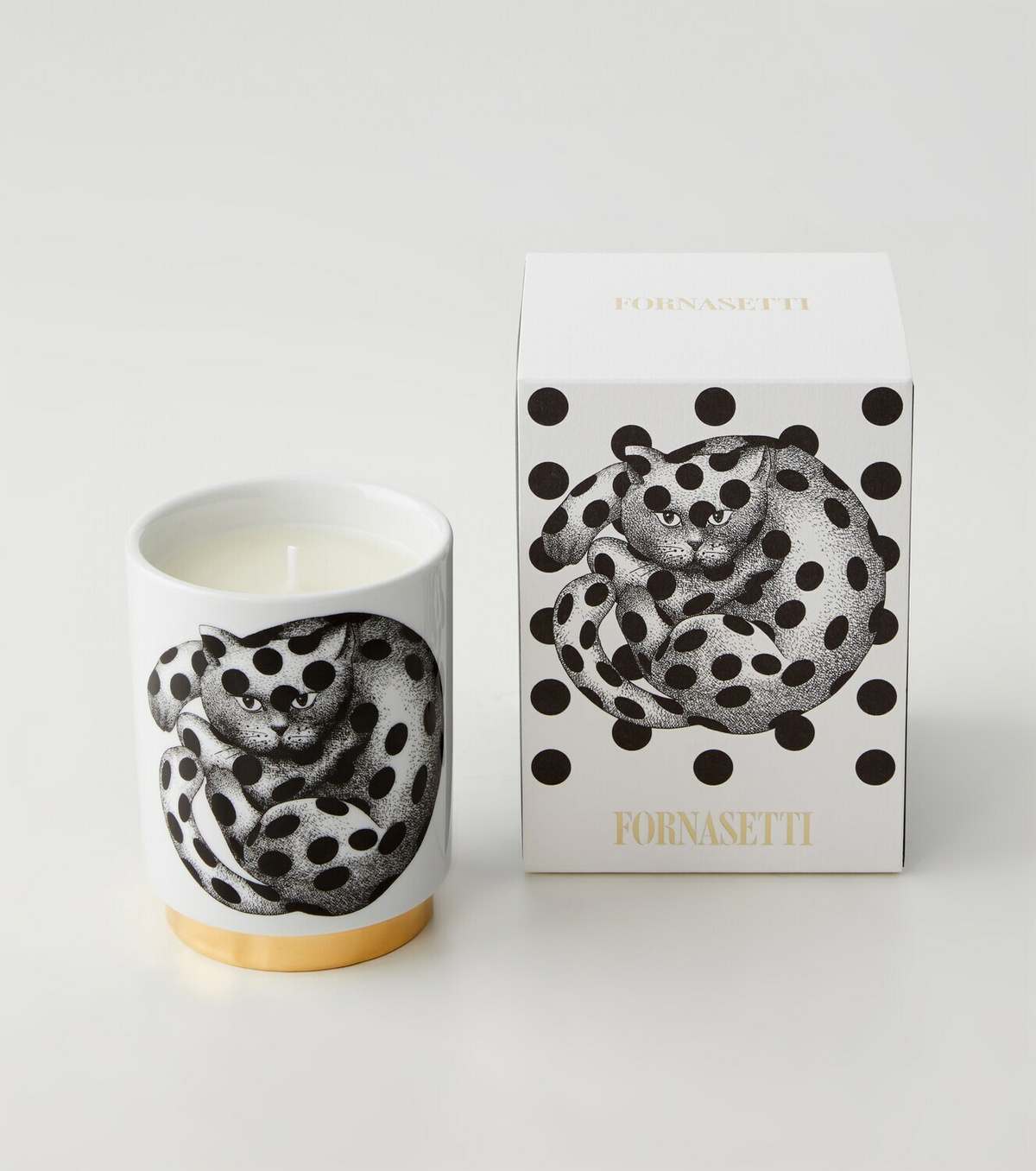 Fornasetti High Fidelity porcelain scented candle