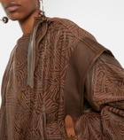 Isabel Marant Erine belted leather jacket