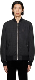 Balmain Black PB Bomber Jacket