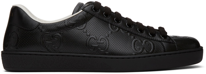 Photo: Gucci Black GG Ace Sneakers
