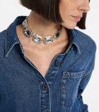 Self-Portrait Crystal-embellished choker