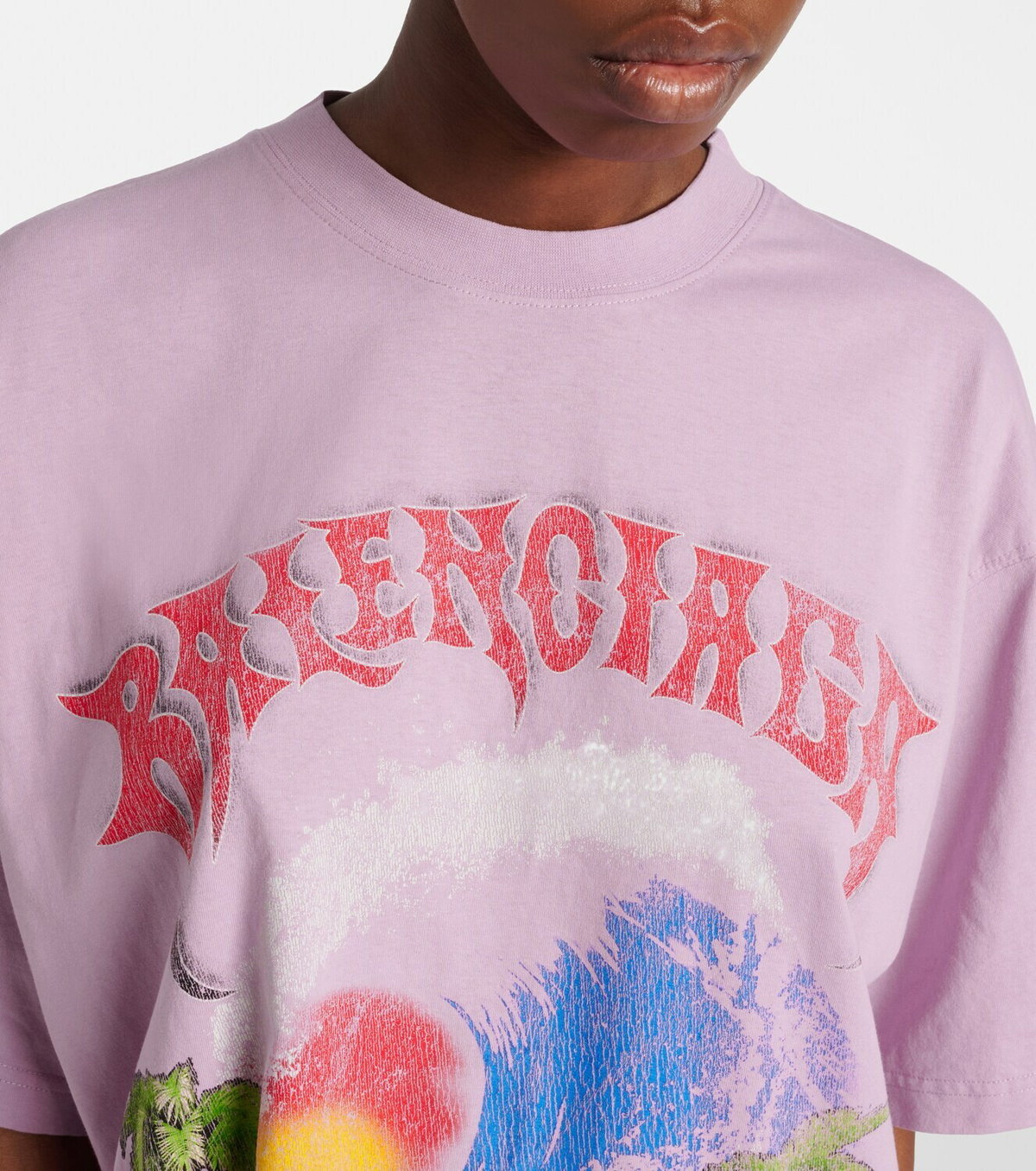 Balenciaga Printed cotton jersey T-shirt