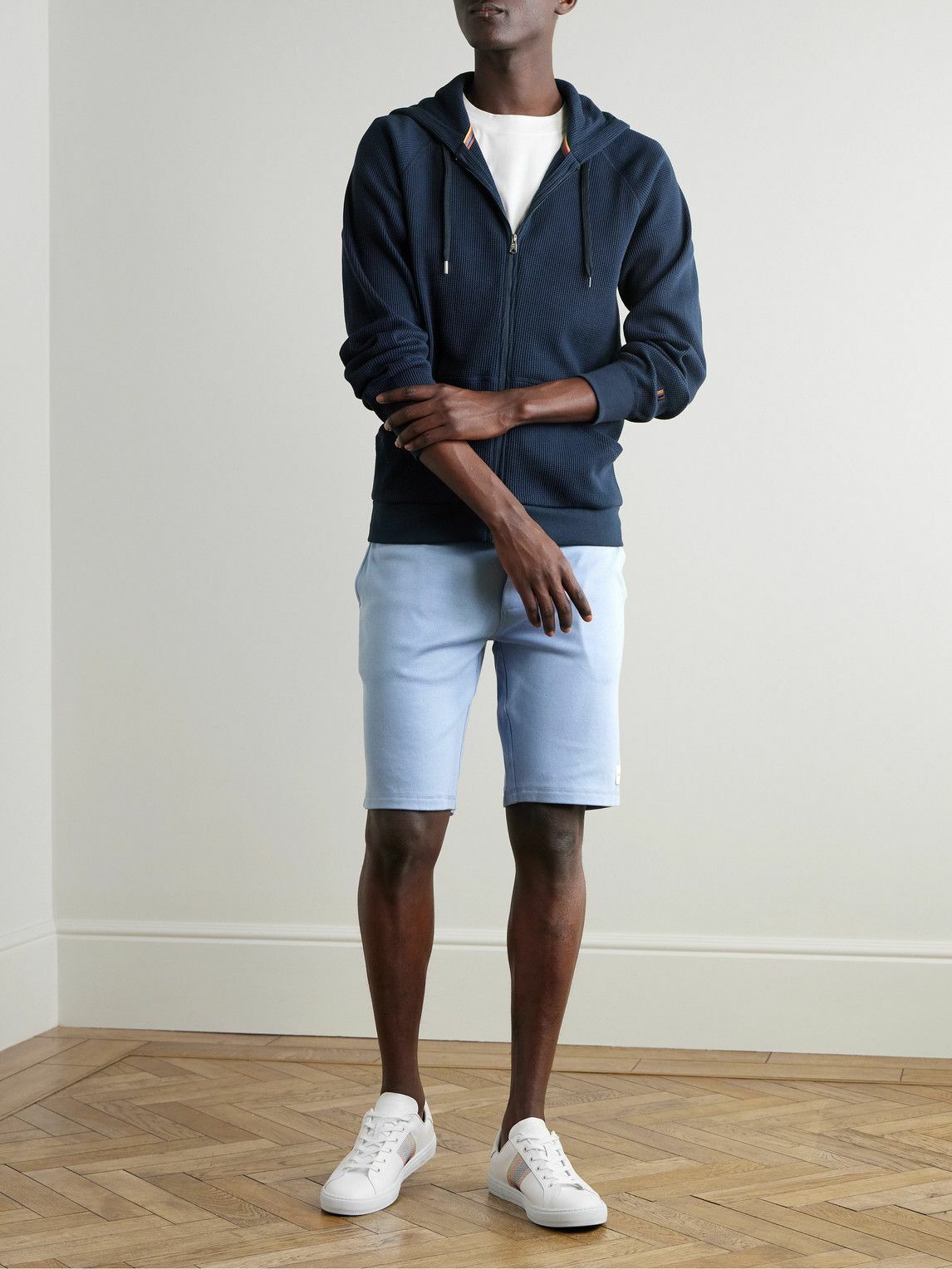 Paul Smith - Cotton and Modal-Blend Jersey Drawstring Shorts - Blue