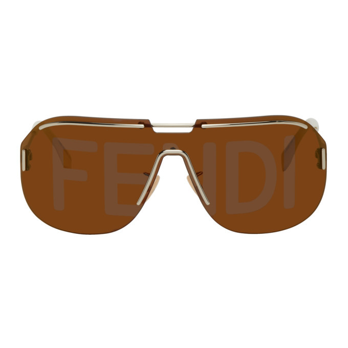 Fendi Gold FF M0098 Aviator Sunglasses Fendi Fendi Gold FF M0098 Aviator Sunglasses Fendi