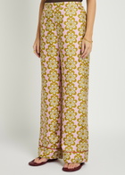 LA Double J Printed Silk-twill Pyjama Trousers Multicoloured