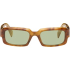 Prada Eyewear Brown Rectangular Sunglasses