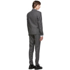Neil Barrett Grey Light Stripe Wool Suit