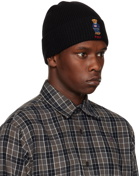 Polo Ralph Lauren Black Polo Bear Beanie