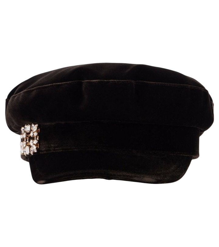 Photo: Roger Vivier Velvet newsboy cap