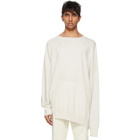 Dries Van Noten Off-White Cashmere Asymmetric Sweater