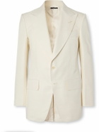 TOM FORD - Slim-Fit Grain de Poudre Silk Tuxedo Jacket - White
