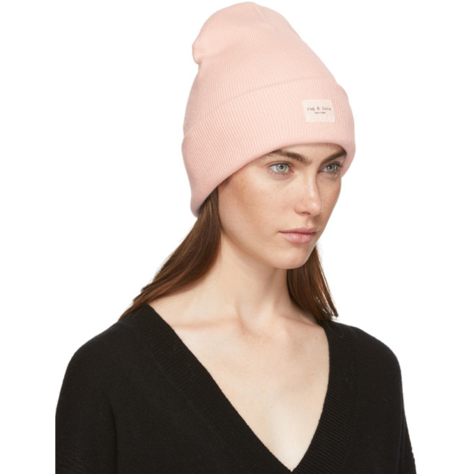 rag and bone Pink Addison Beanie Rag and Bone display picture 3