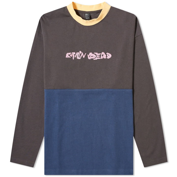 Photo: Brain Dead Long Sleeve Heavyweight Embroidered Tee