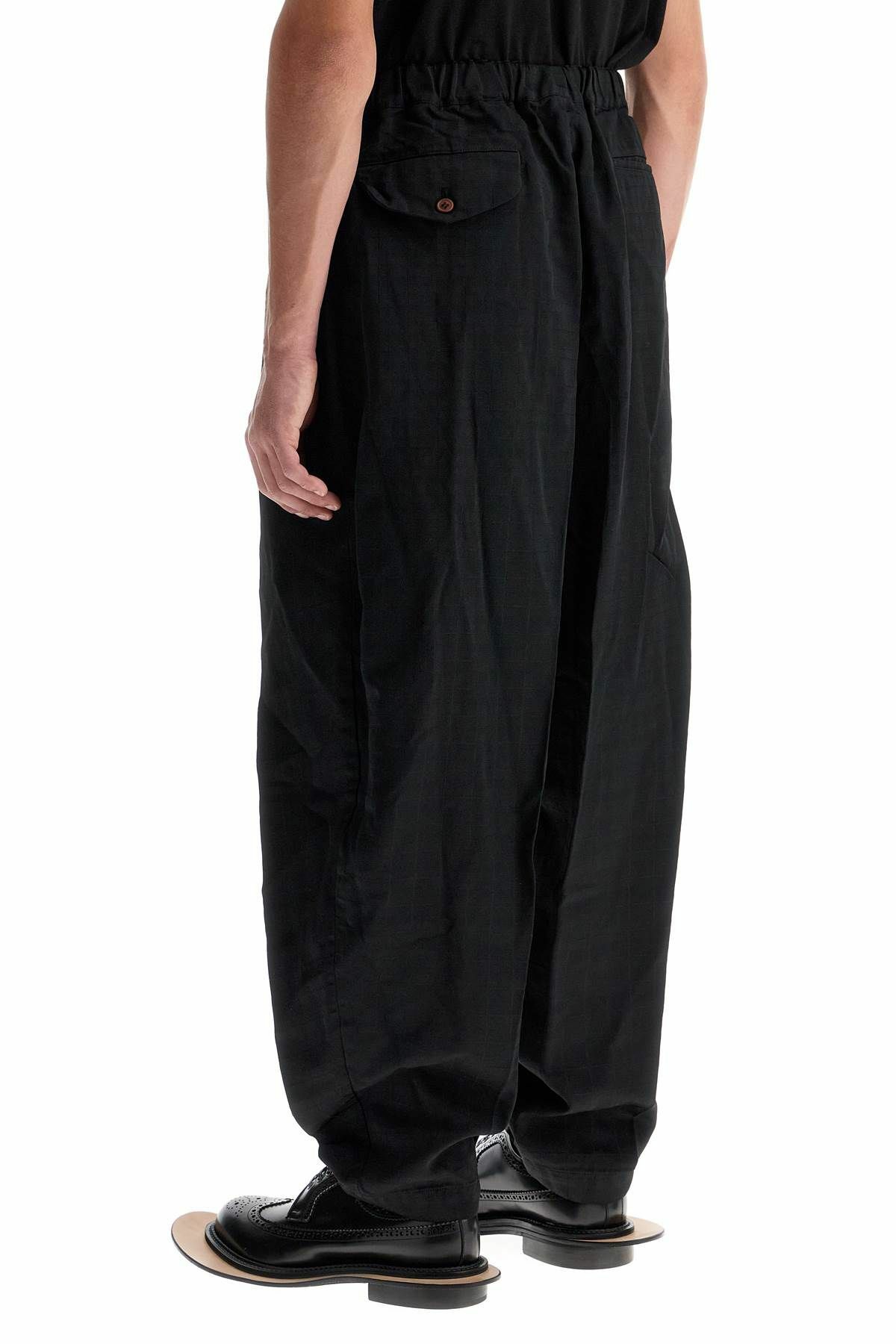 COMME DES GARCONS BLACK harem pants with pleats Black Comme des