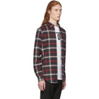 Dsquared2 Grey and Red Flannel Carpenter Shirt