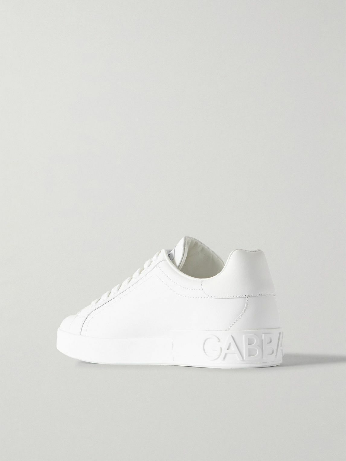 Dolce&Gabbana - Portofino Leather Sneakers - White