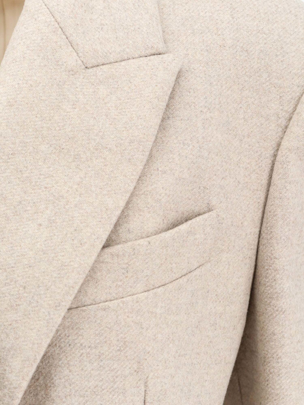 Brunello Cucinelli Coat Beige Womens Brunello Cucinelli