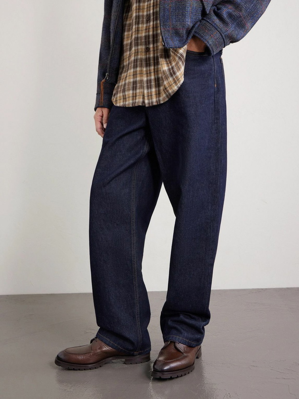 Photo: Edward Green - Cranleigh Full-Grain Leather Boots - Brown