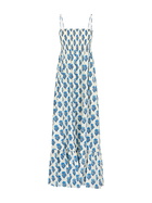 MC2 Saint Barth Woman Cotton Dress Jemma With Smocked Embroidery