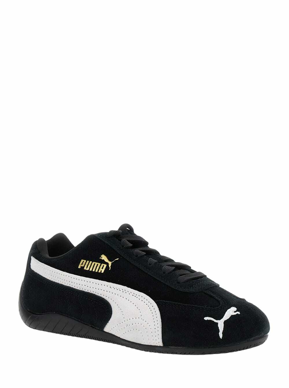 Puma speedcat Black Sneakers With Logo Print On The Side And Logo Lettering On The Side In Leather Unisex