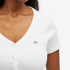Dickies Women's Emporia Short Sleeve Cardigan in Cloud
