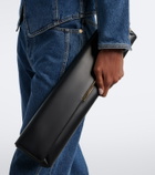 Balmain Small leather clutch