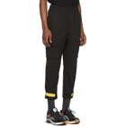 Clot Black Nylon Track Pants