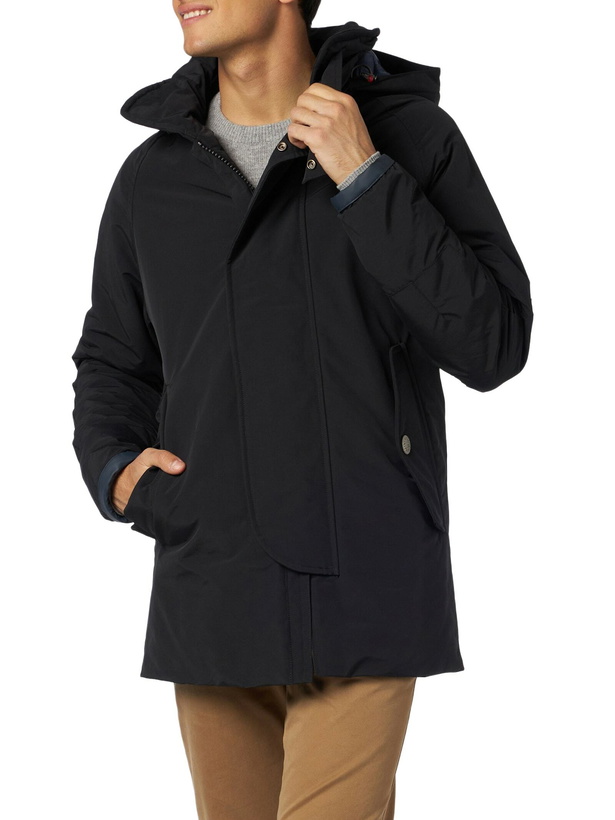 Photo: MC2 Saint Barth Man Anthracite Grey Hooded Parka Jacket Voyager