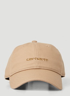 Script Baseball Cap in Beige